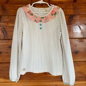 Wildflowers collar top